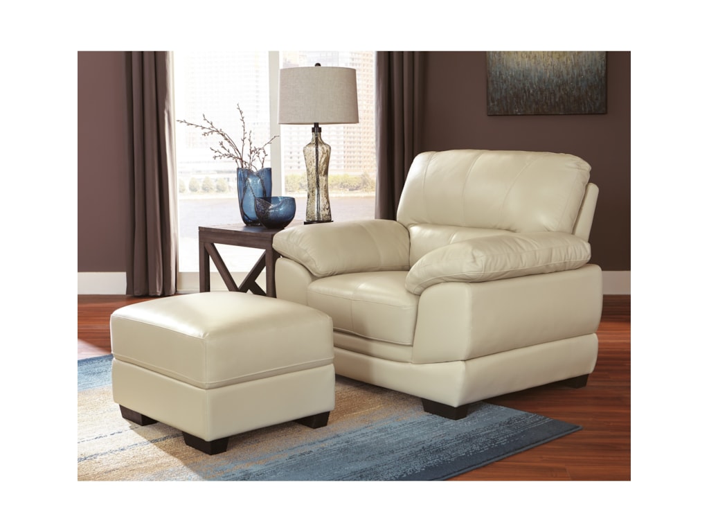 Signature Design By Ashley Fontenot Contemporary Chair And Ottoman Fontenot Contemporary Chair And Ottoman Set By Signature Design Ashley