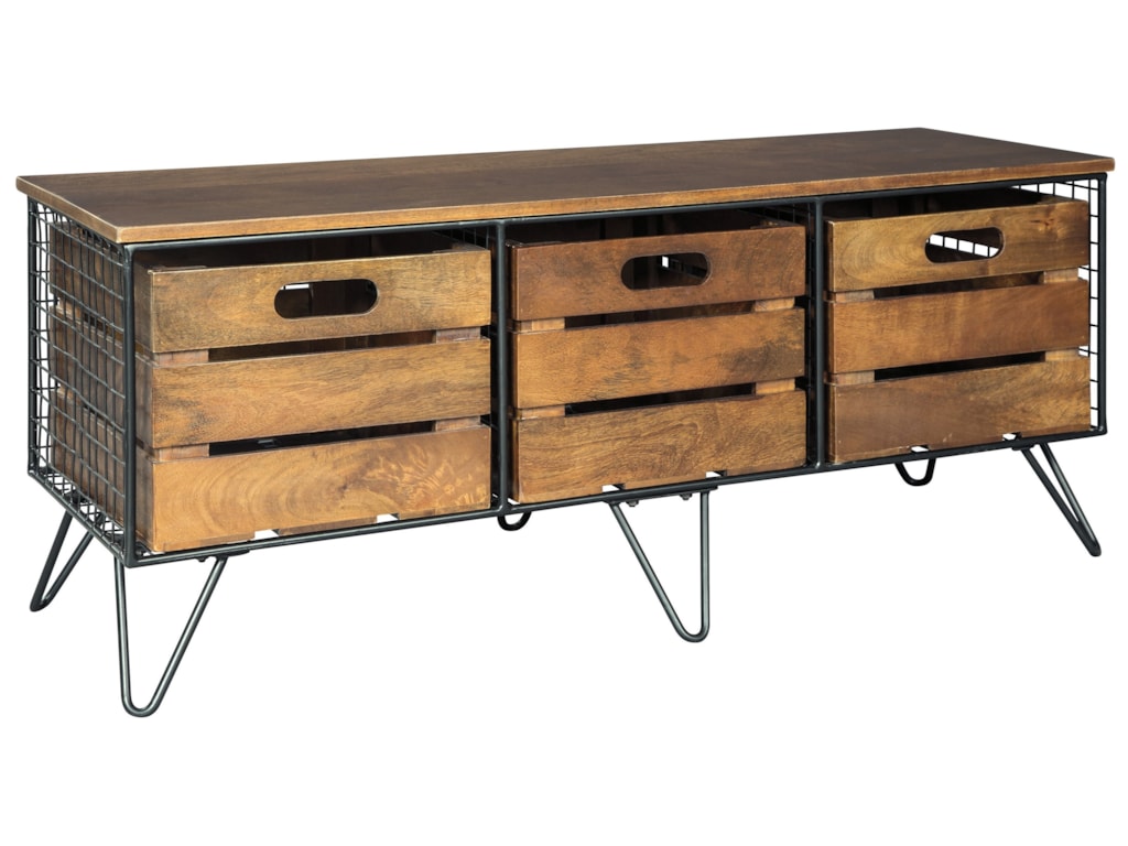 Ashley Signature Design Forestmin A4000054 Storage Cabinet With 3