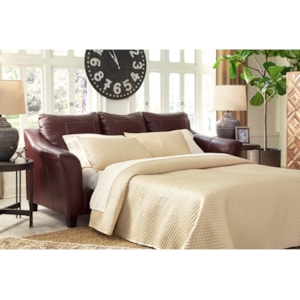 Signature Design By Ashley Fortney Contemporary Sofa Chaise Queen Sleeper Standard Furniture Sleeper Sofas