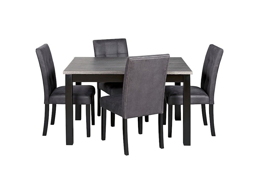 Signature Design by Ashley Garvine 5 Piece Rectangle Dining Room 