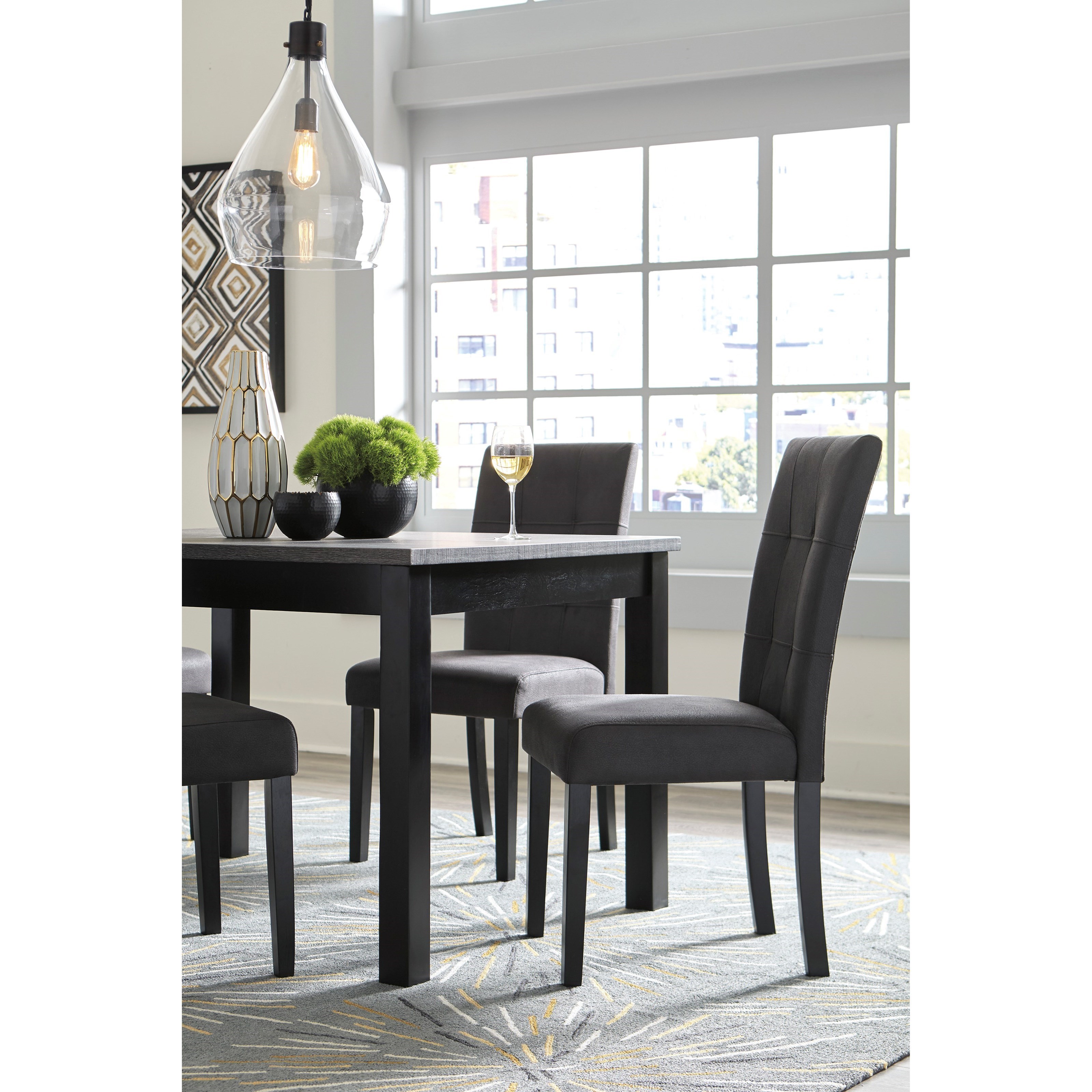 Signature Design by Ashley Garvine 5Piece Rectangle Dining Room Table