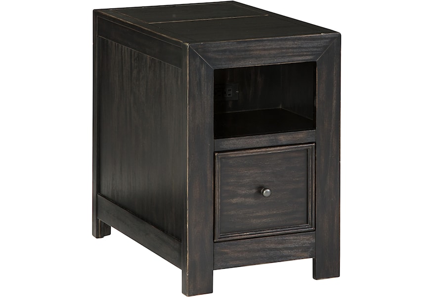 Signature Design By Ashley Gavelston T752 7 Chair Side End Table