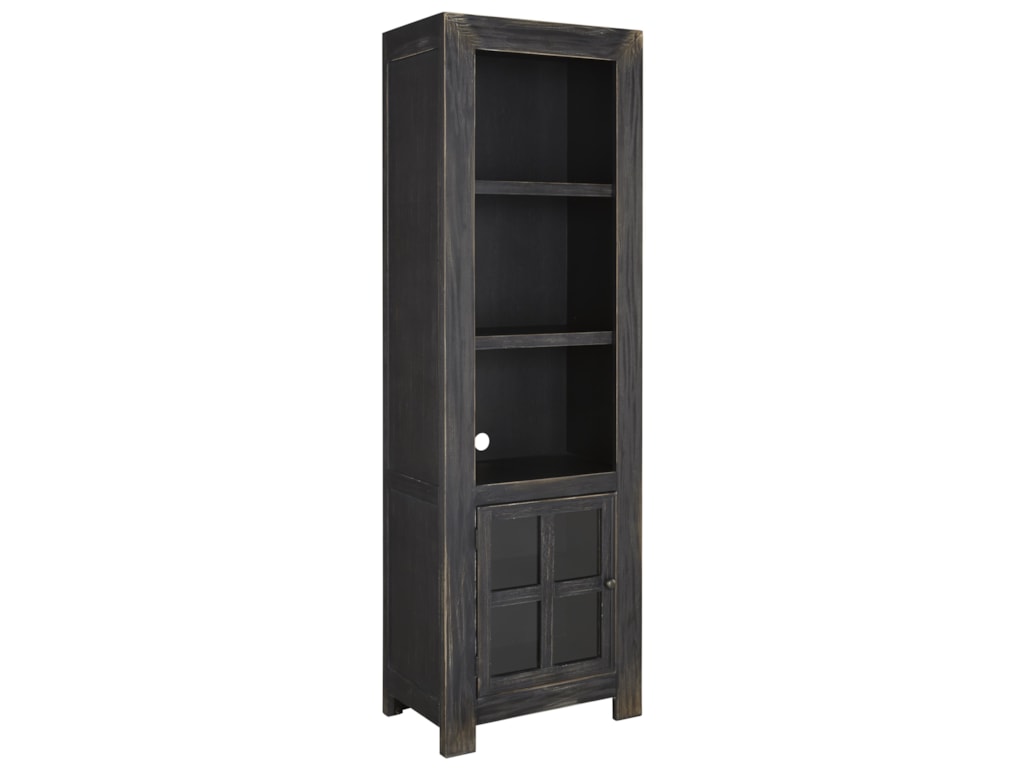 Signature Design By Ashley Gavelston Left Pier With Glass Door And 3 Shelves Royal Furniture Combination Bookcases Signature Design By Ashley Gavelston Left Pier With Glass Door And 3 Shelves Royal Furniture Combination Bookcases