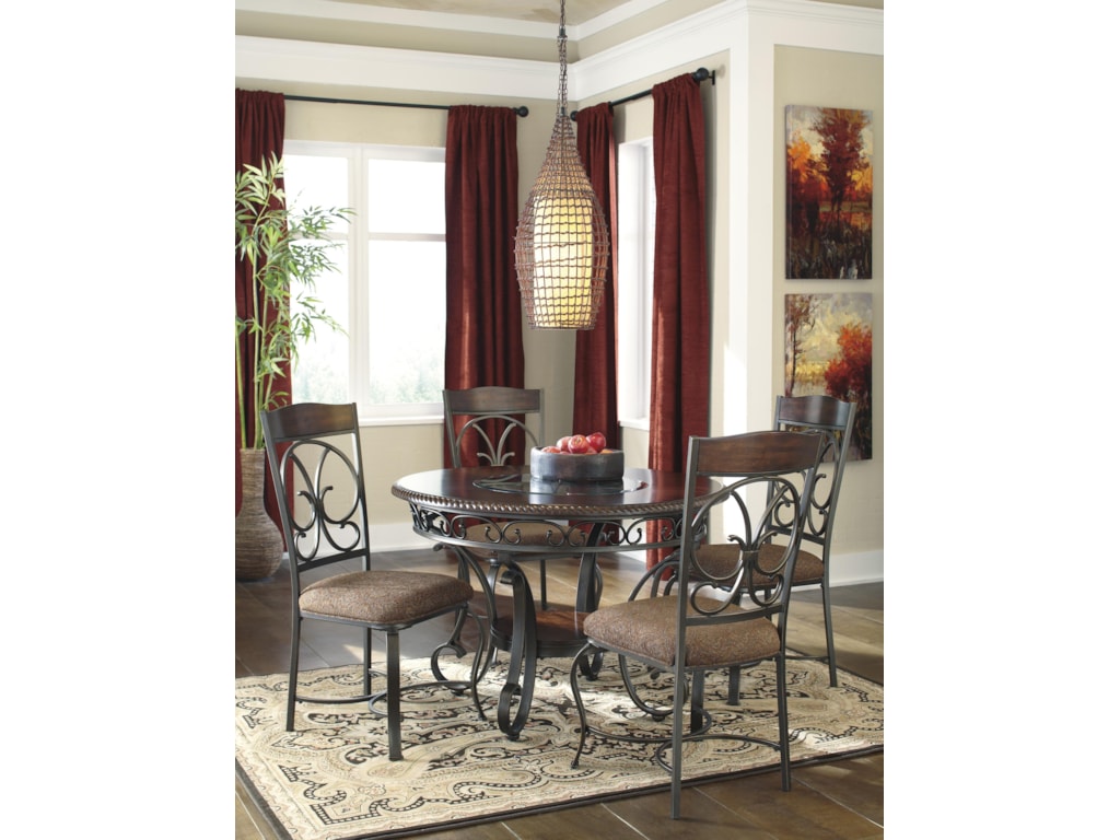 Signature Design By Ashley Glambrey Round Dining Room Table With Metal Accents Royal Furniture Kitchen Table Signature Design By Ashley Glambrey Round Dining Room Table With Metal Accents Royal Furniture Kitchen Table