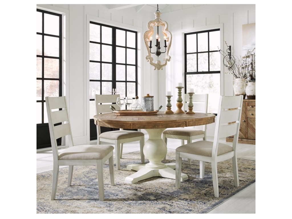 Signature Design By Ashley Grindleburg 5 Piece Round Table