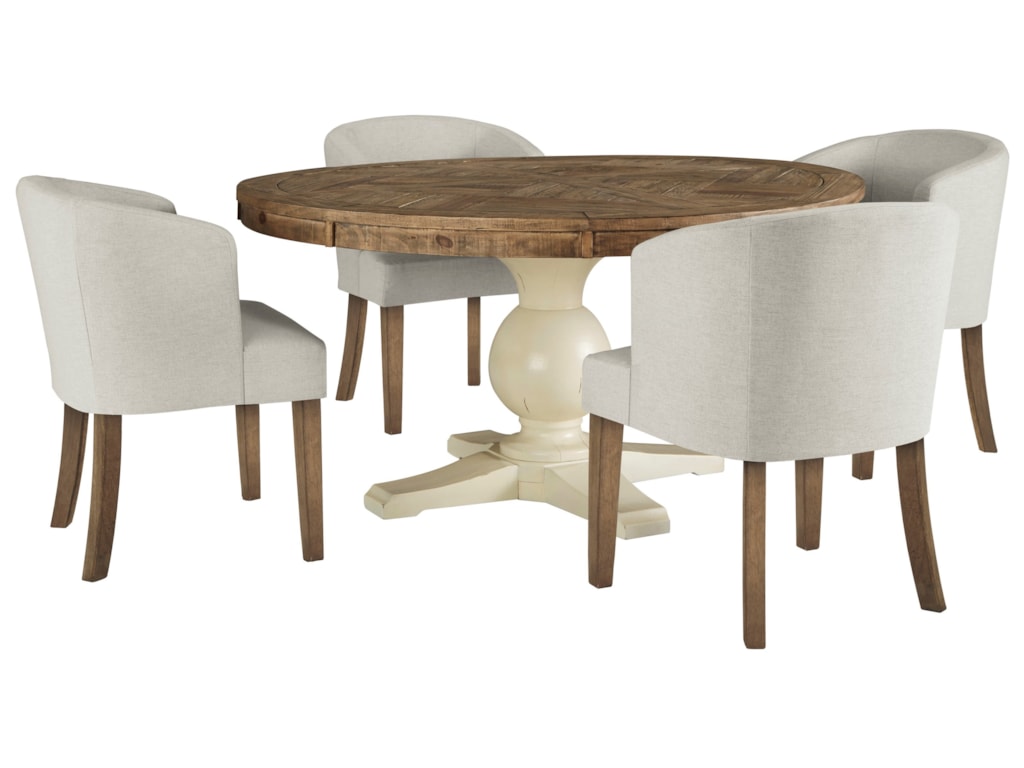 Ashley Signature Design Grindleburg5 Piece Round Table And Chair Set Ashley Signature Design Grindleburg5 Piece Round Table And Chair Set