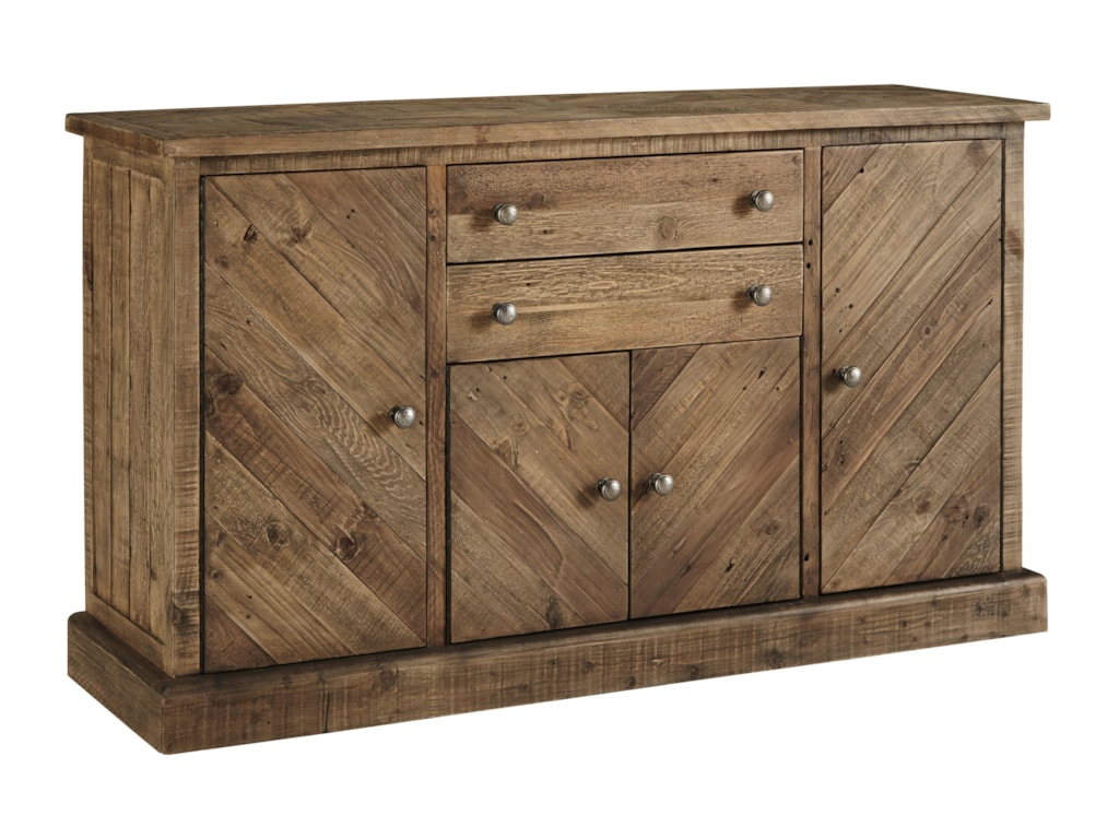 Signature Design By Ashley Grindleburg 4 Door 2 Drawer Dining Room