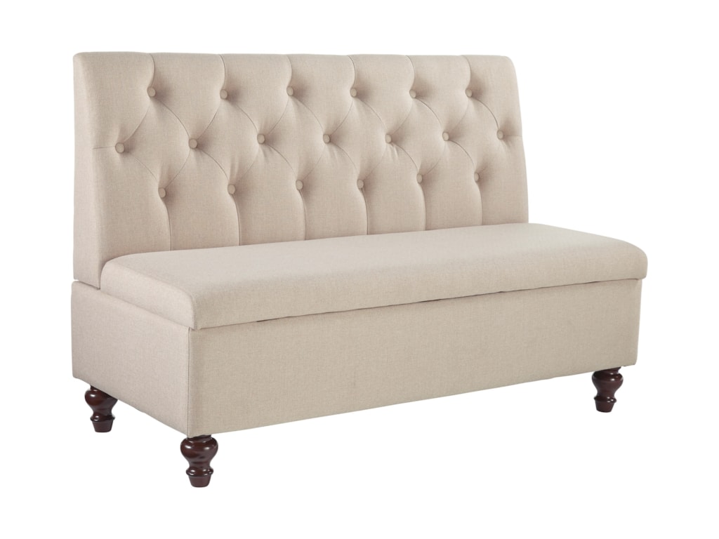 Signature Design By Ashley Gwendale Tufted Armless Accent Bench