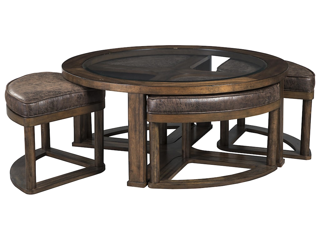 Signature Design By Ashley Hannery T725 8 6 Round Cocktail Table