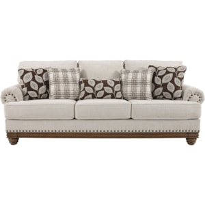 Signature Design By Ashley Harleson 1510438 Transitional Sofa With Nailhead Trim Furniture And Appliancemart Sofas