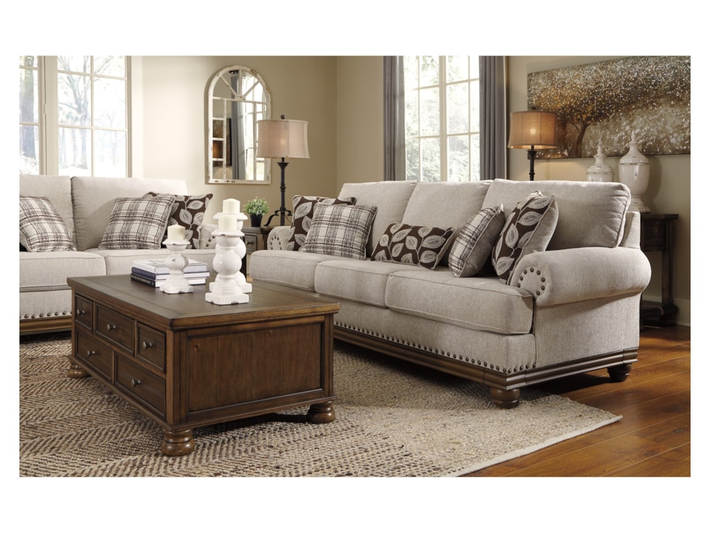 Signature Design By Ashley Harleson 1510438 Transitional Sofa With Signature Design By Ashley Harlesonsofa