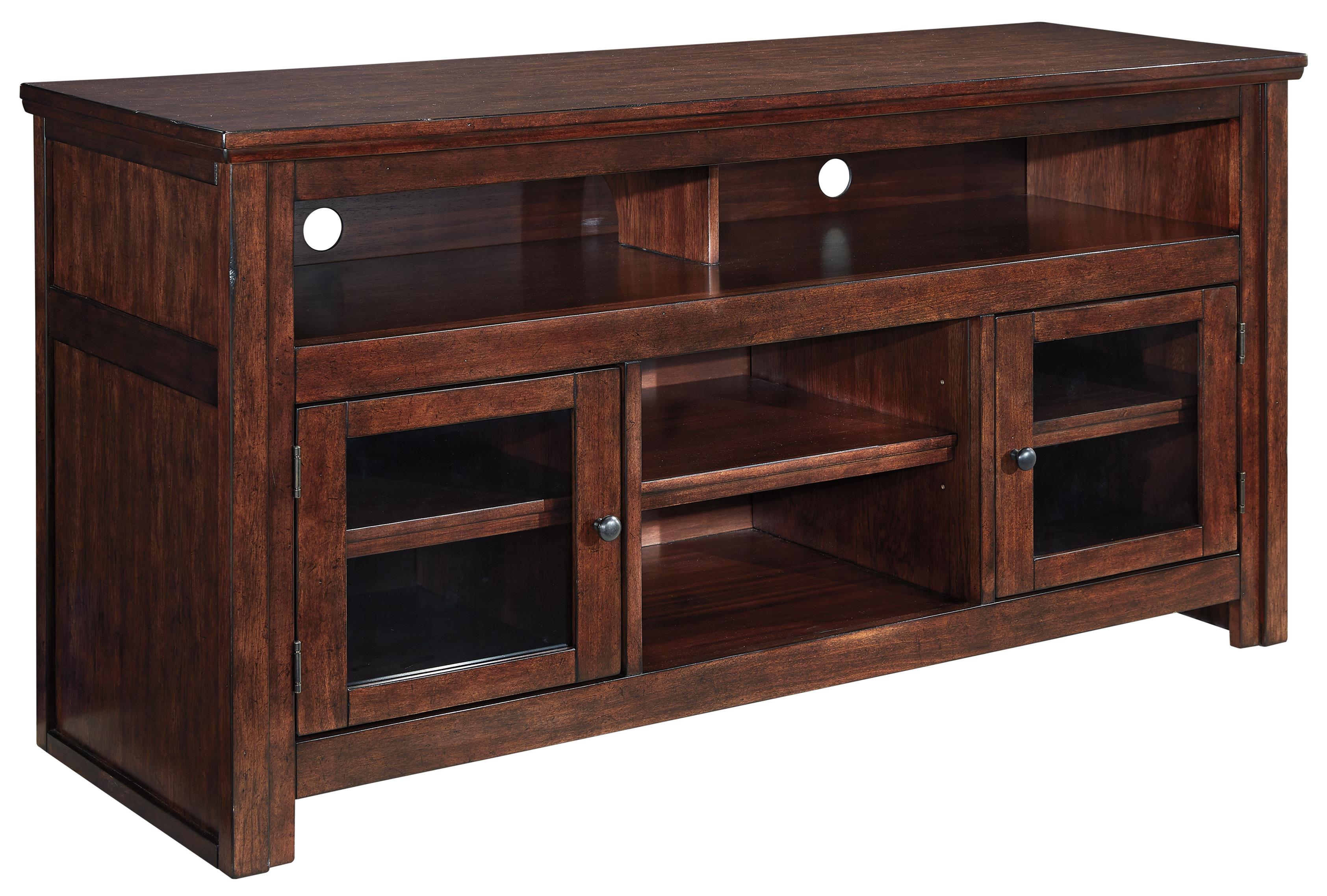 Signature Design By Ashley Harpan Mango Veneer Large Tv Stand With