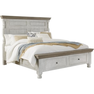 Signature Design By Ashley Havalance B814 71 50s 98 Queen Poster Bed With Storage Furniture And Appliancemart Poster Beds
