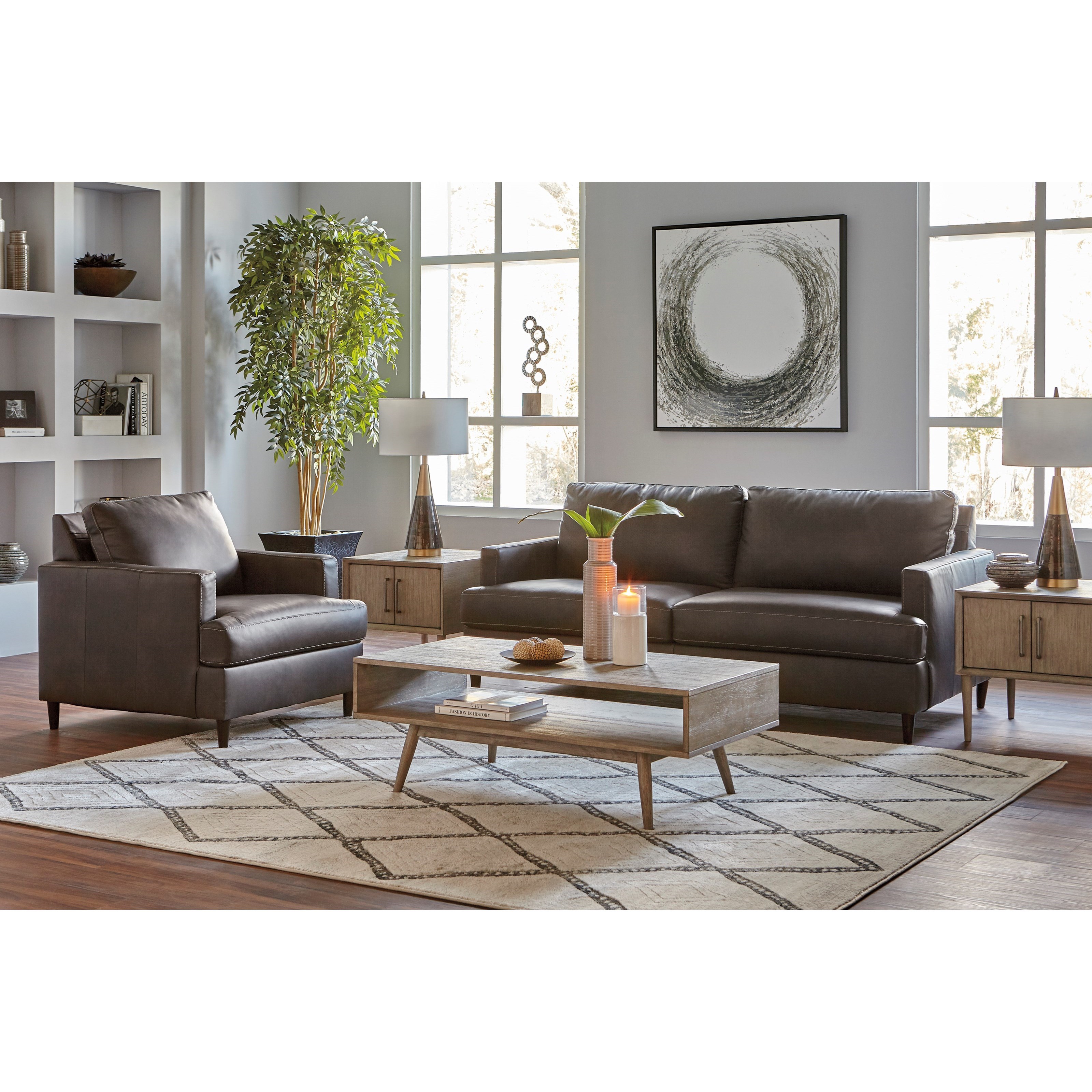 Signature Design By Ashley Hettinger Stationary Living Room Group Wayside Furniture Stationary Living Room Groups