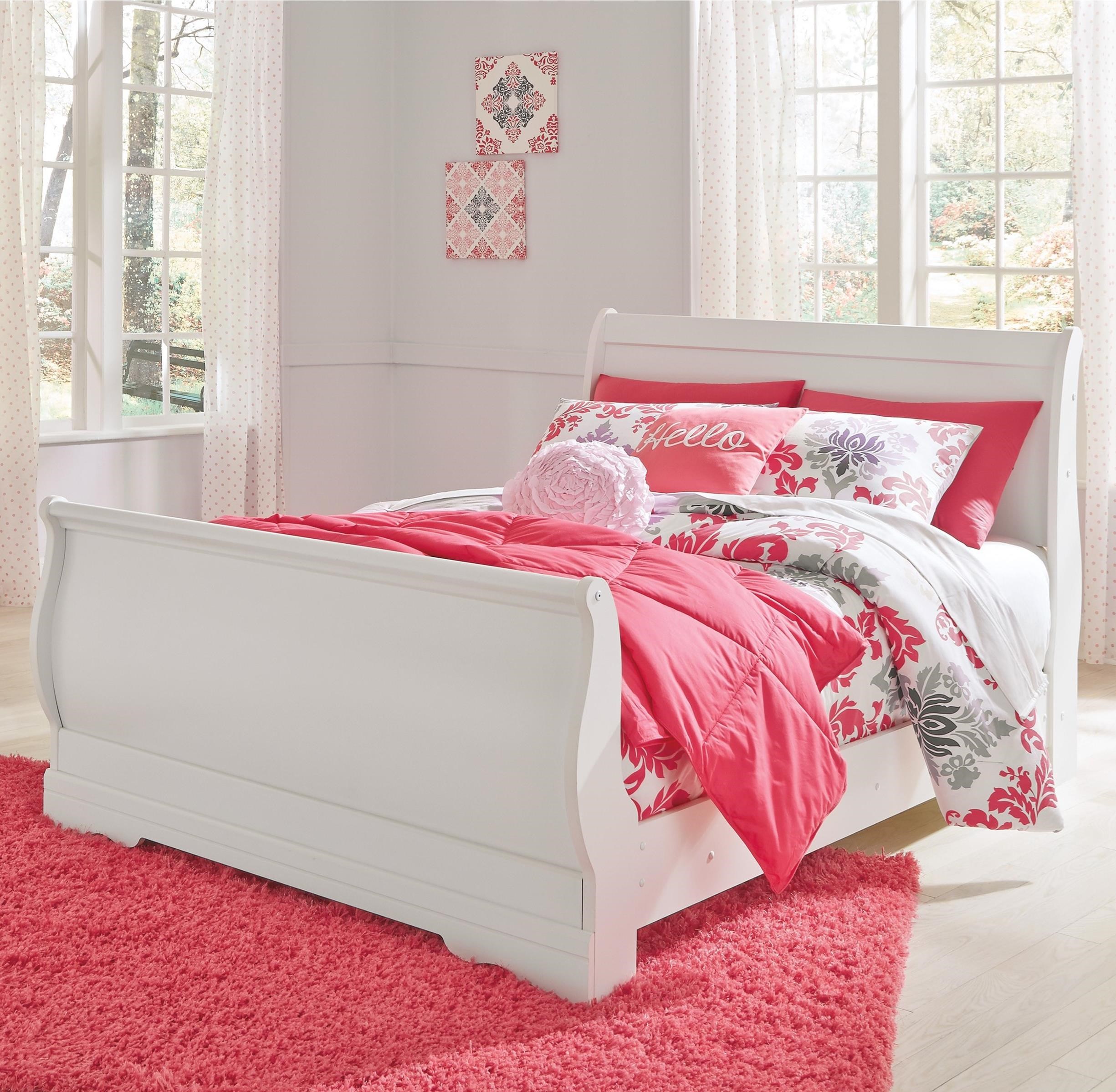 Signature Design By Ashley Anarasia Full Louis Philippe Sleigh Bed