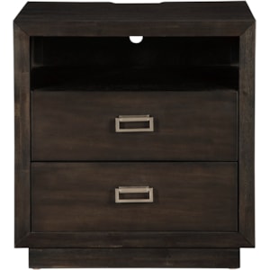 Signature Design By Ashley Hyndell Contemporary 2 Drawer Nightstand Standard Furniture Nightstands