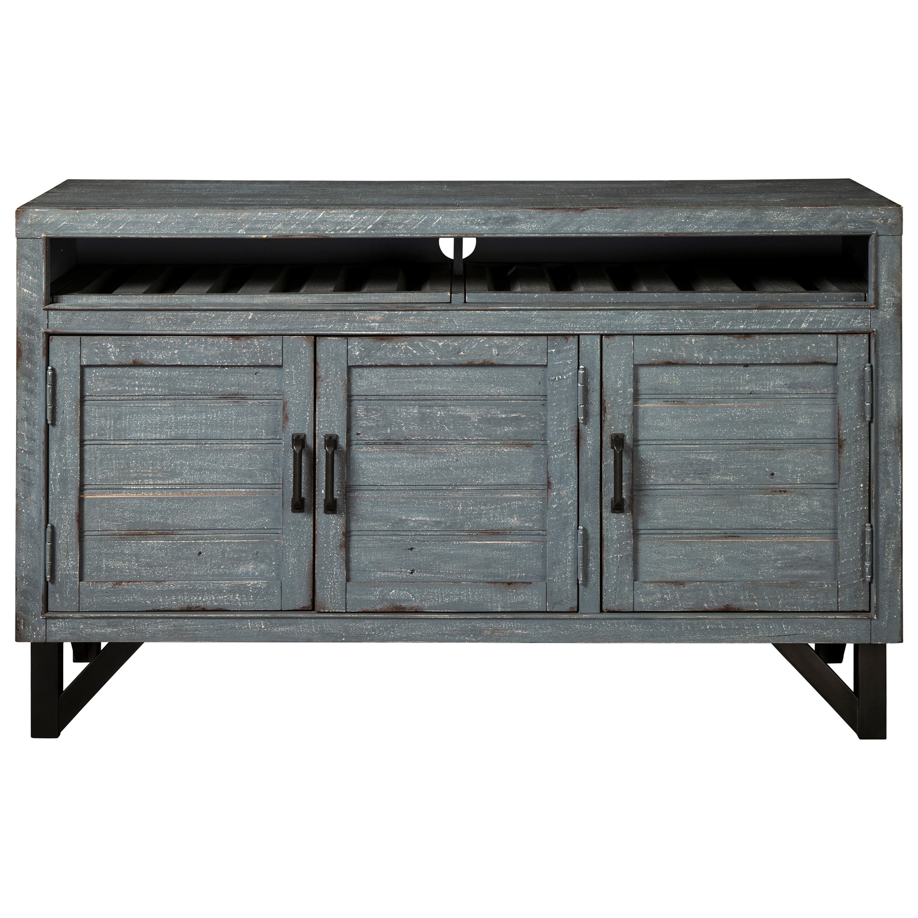 Signature Design by Ashley Jainworth Accent Cabinet Antique Blue