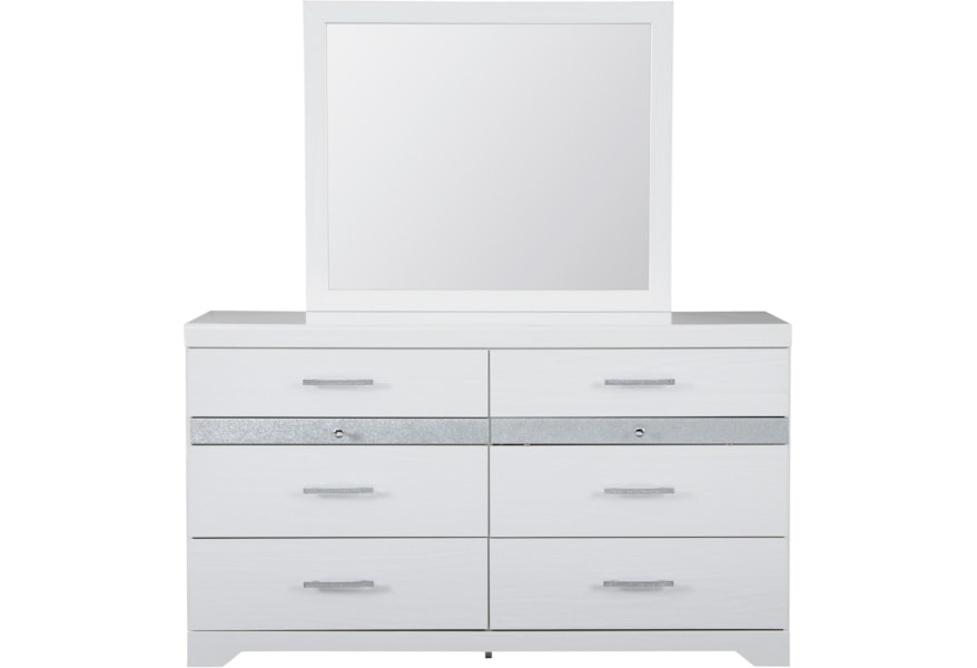 Signature Design By Ashley Jallory 8 Drawer Dresser And Mirror Set