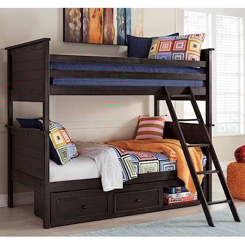 Ashley Signature Design Jaysom Twin Twin Bunk Bed With Storage Ashley Signature Design Jaysom Twin Twin Bunk Bed With Storage