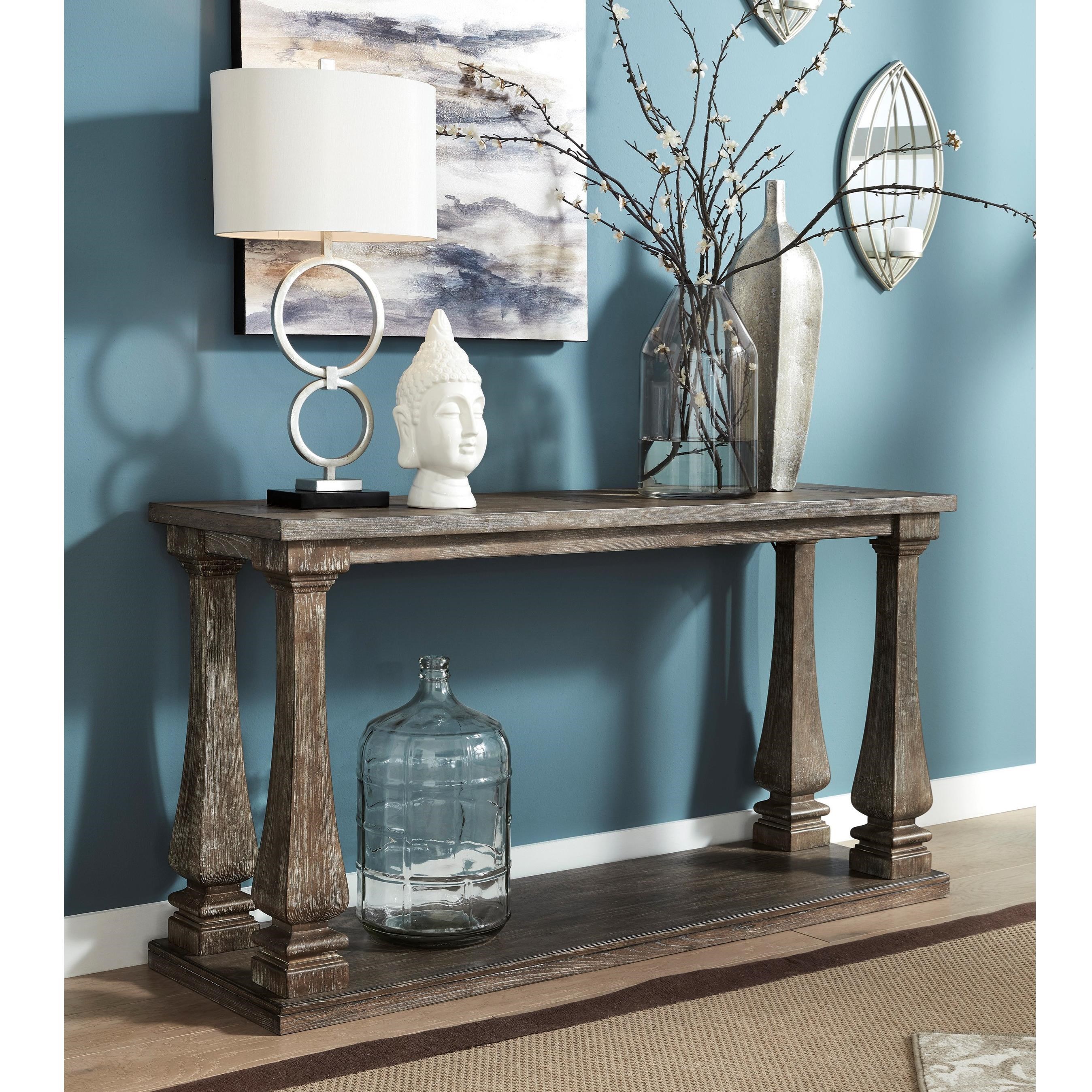 Signature Design By Ashley Johnelle Transitional Sofa Table