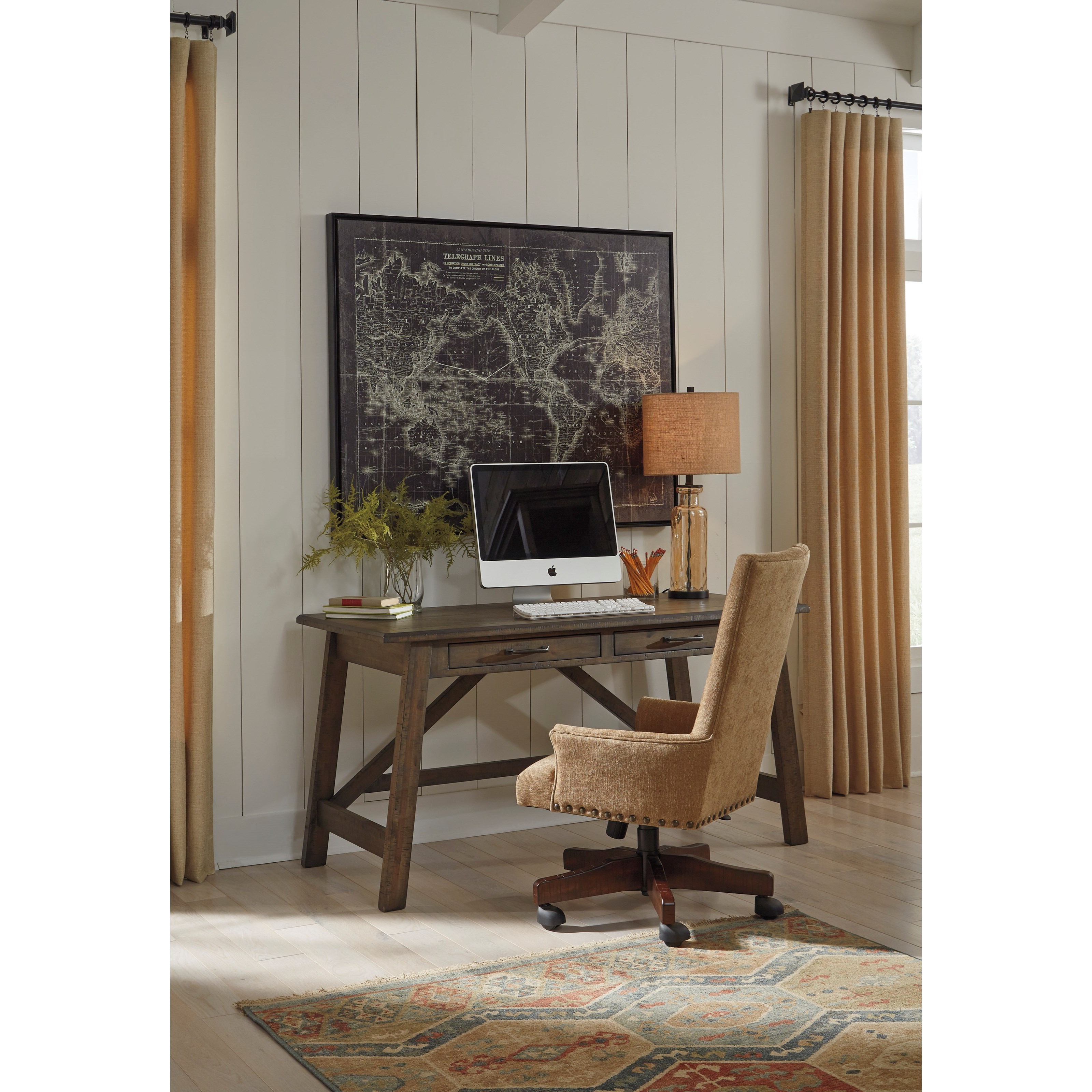 Signature Design By Ashley Johurst Home Office Large Leg Desk With