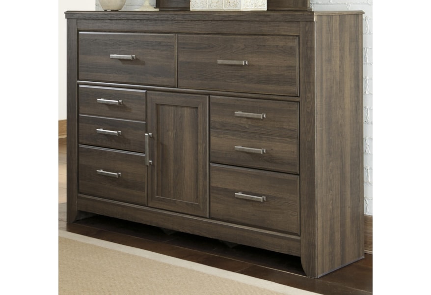 Signature Design By Ashley Juararo 6 Drawer Dresser With 1 Door
