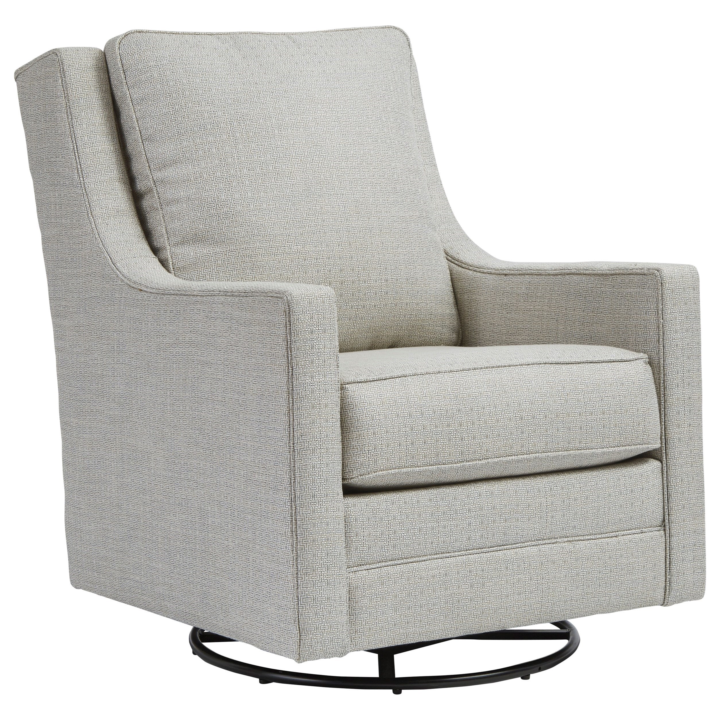 upholstered swivel glider