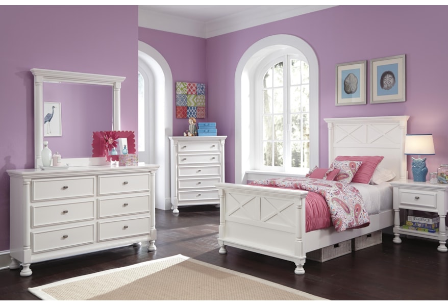 Signature Design By Ashley Kaslyn Cottage 6 Drawer Dresser