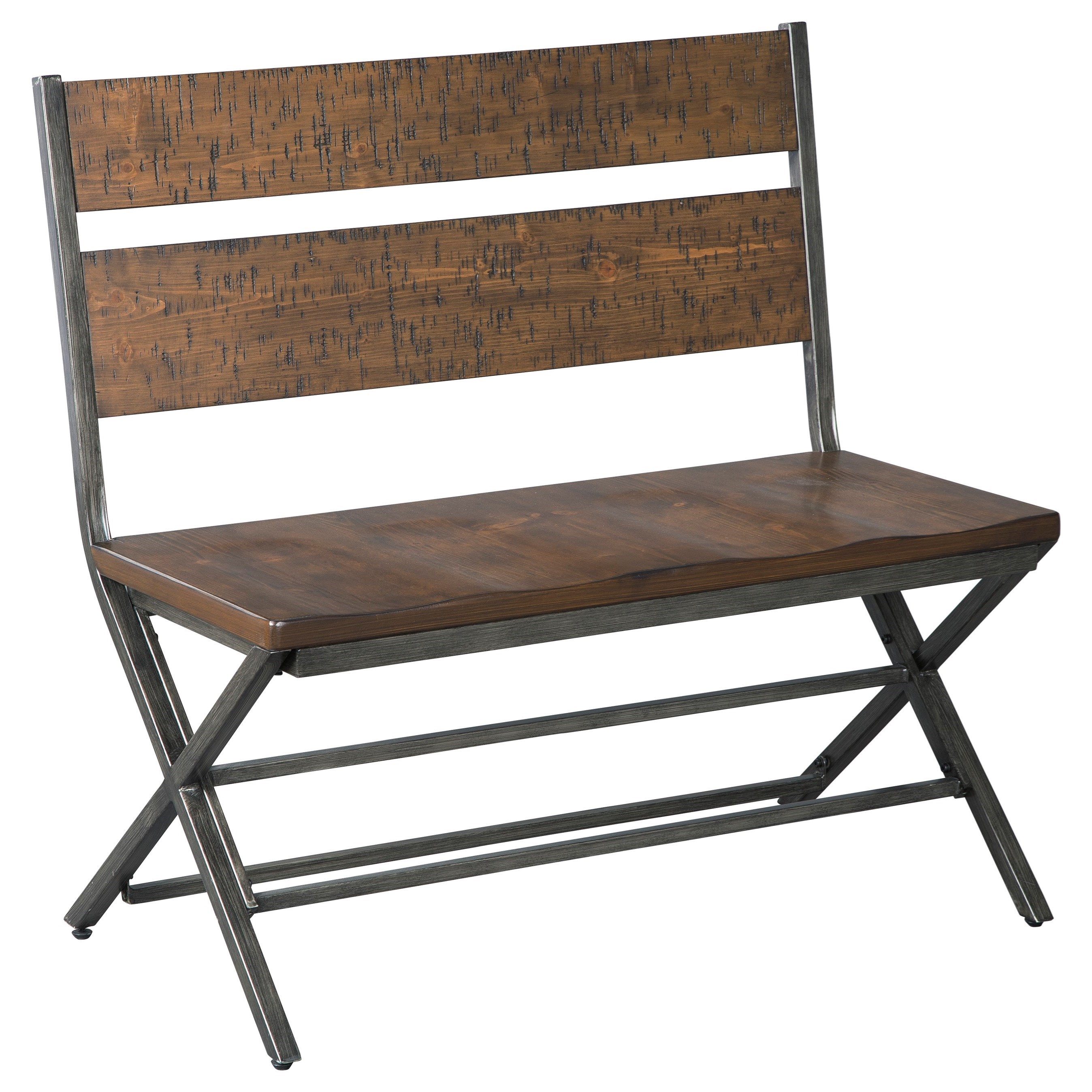 Signature Design By Ashley Kavara Distressed Pine Wood Metal