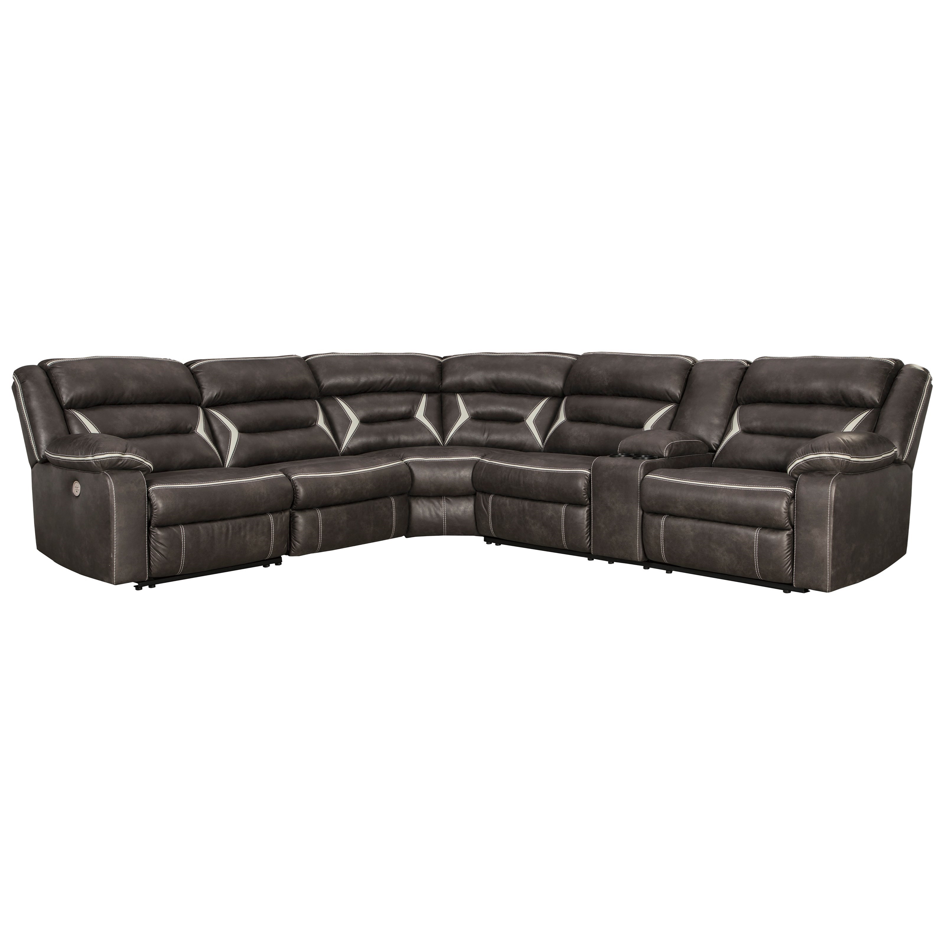Vendor 3 Kincord Casual Contemporary Power Reclining Sectional Becker Furniture Reclining Sectional Sofas