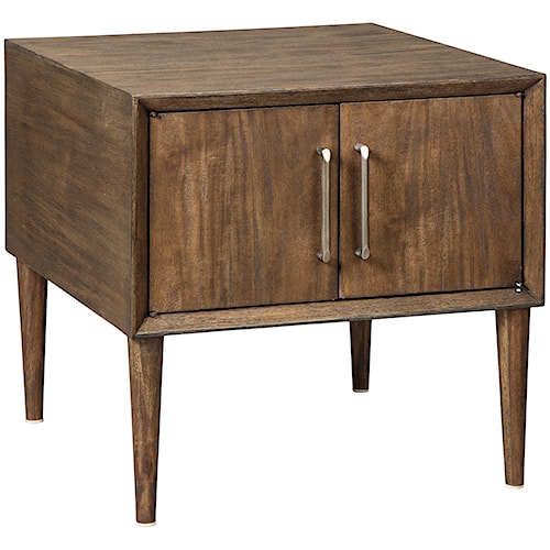 Signature Design By Ashley Kisper Mid Century Modern Square End Signature Design By Ashley Kisper Mid Century Modern Square End Table With 2 Doors
