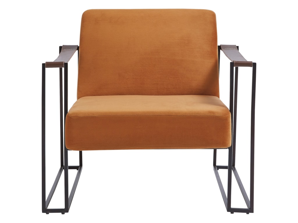 Signature Design By Ashley Kleemore Contemporary Metal Accent Chair With Amber Velvet Fabric And Leather Strap Armrests Royal Furniture Upholstered Chairs Signature Design By Ashley Kleemore Contemporary Metal Accent Chair With Amber Velvet Fabric And Leather Strap Armrests Royal Furniture Upholstered Chairs