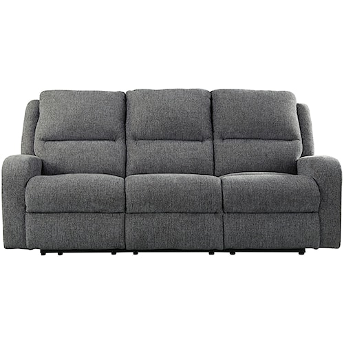 Signature Design By Ashley Krismen Contemporary Reclining Sofa Signature Design By Ashley Krismen Contemporary Reclining Sofa W Adjule Headrest