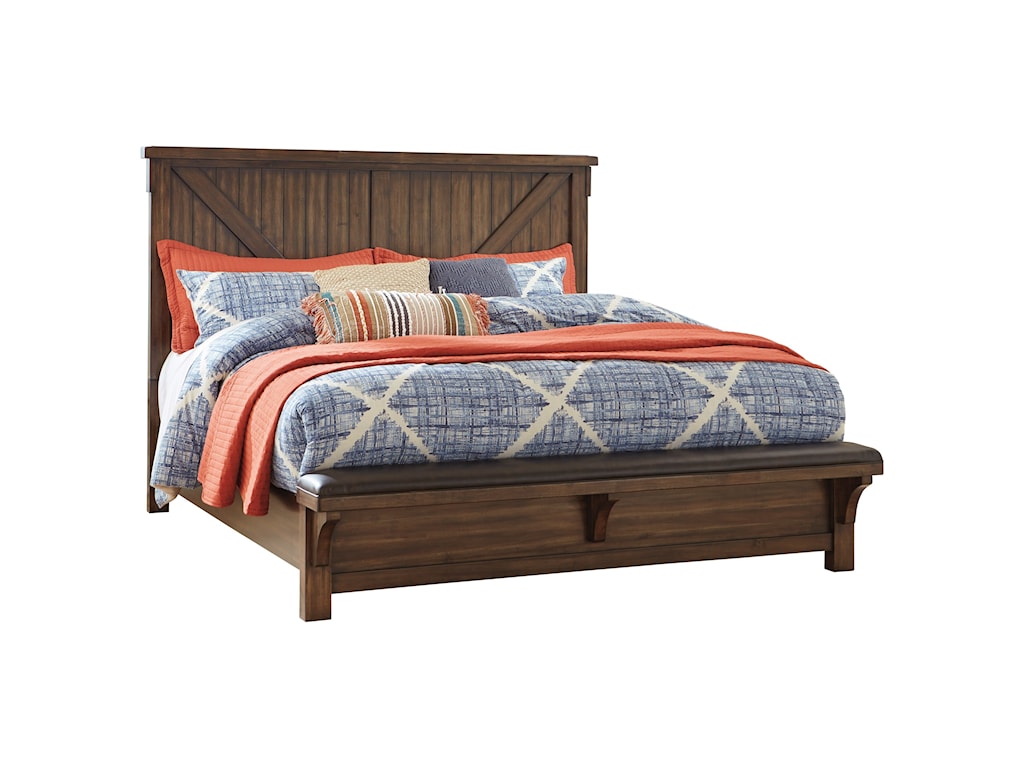 Signature Design By Ashley Lakeleigh King Panel Bed With Footboard