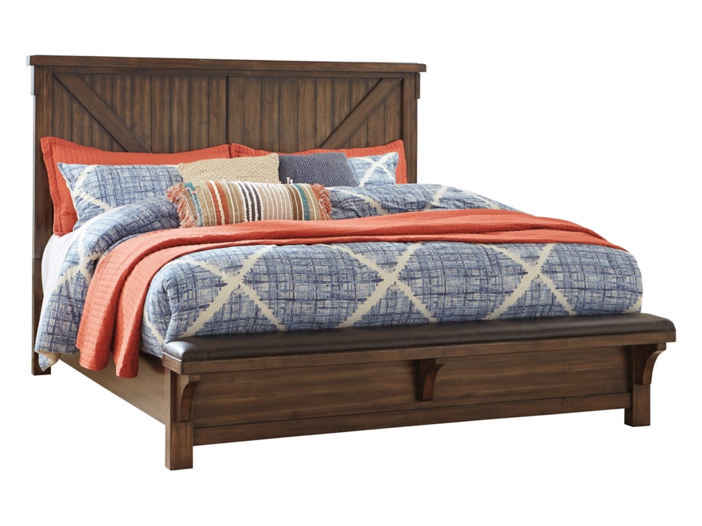Signature Design By Ashley Lakeleigh King Panel Bed With Footboard