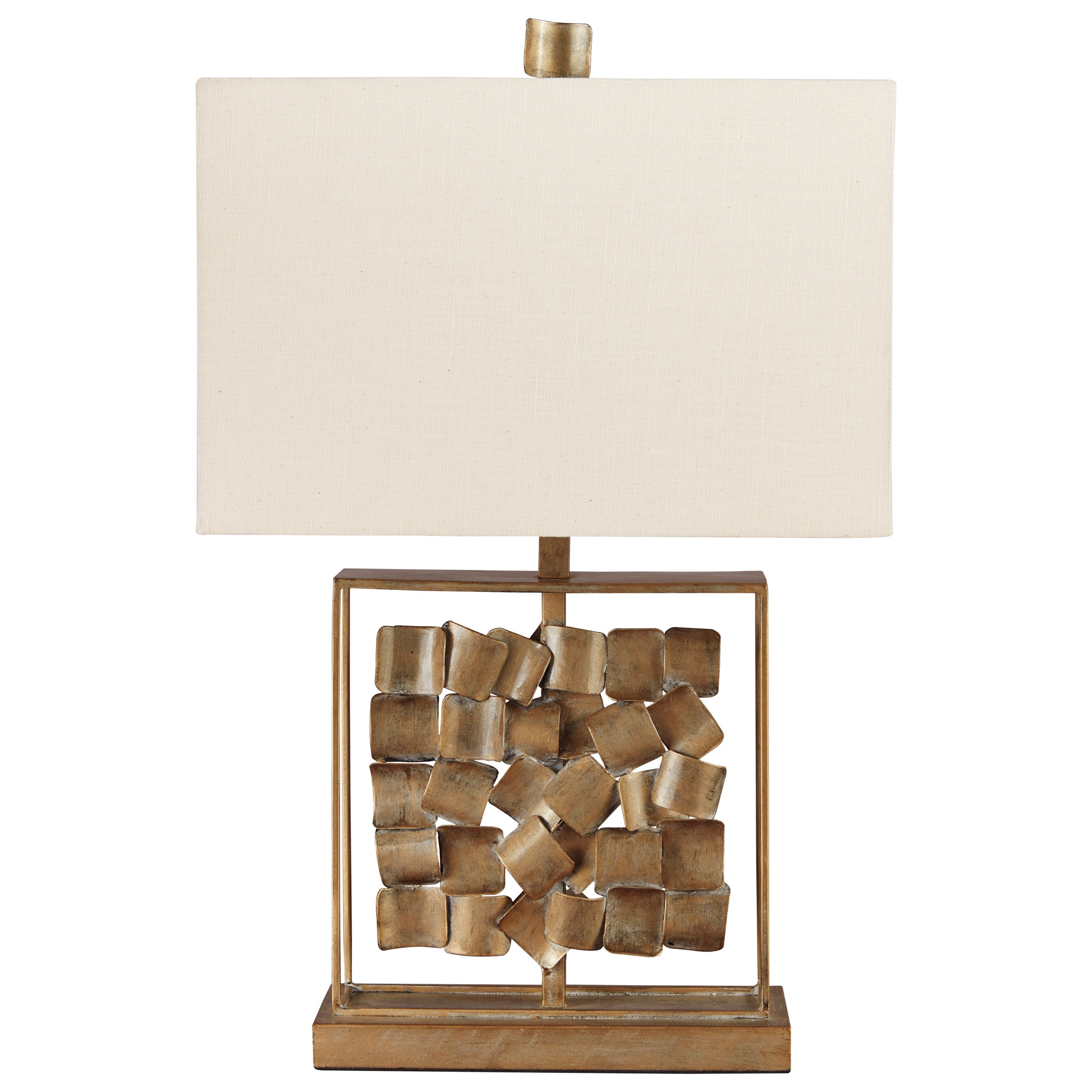 Vendor 3 Lamps Contemporary L207334 Evera Antique Gold Finish