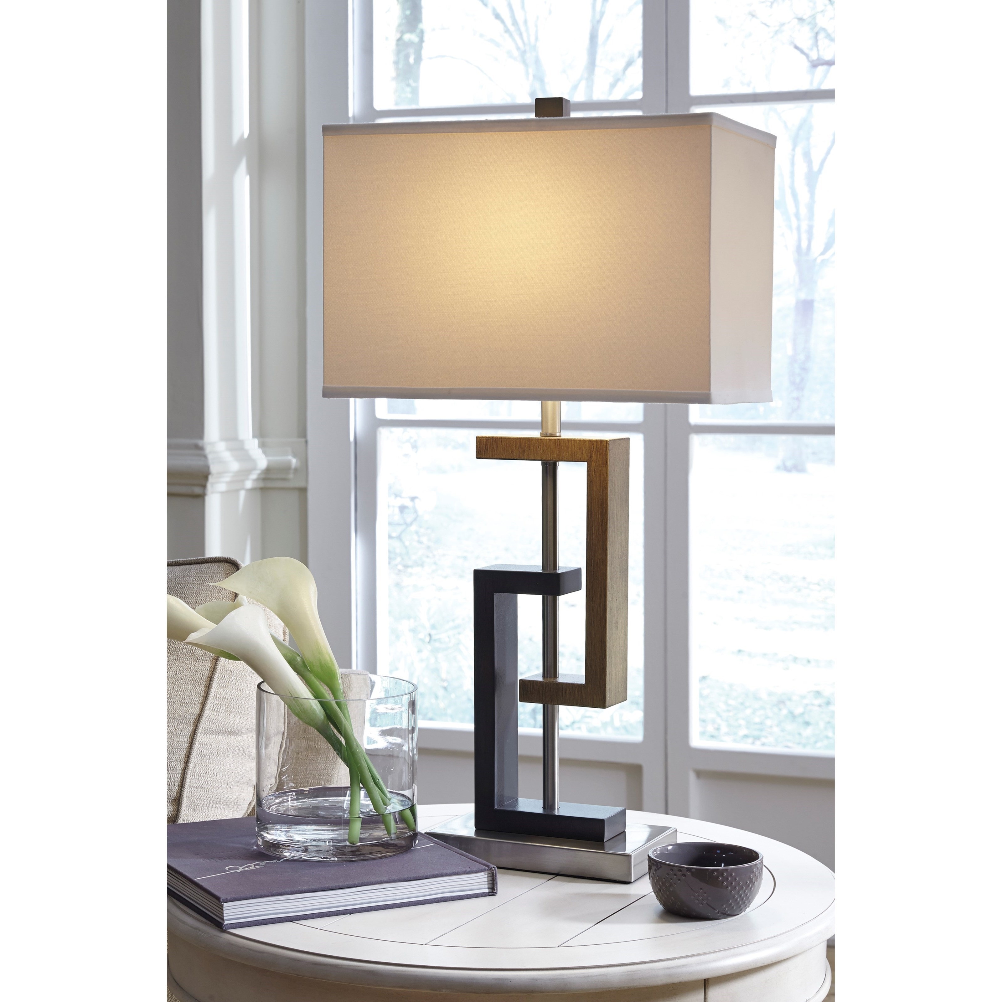 Ashley Signature Design Lamps Contemporary L405284 Syler Poly Table Lamp  Rooms and Rest Table Lamps