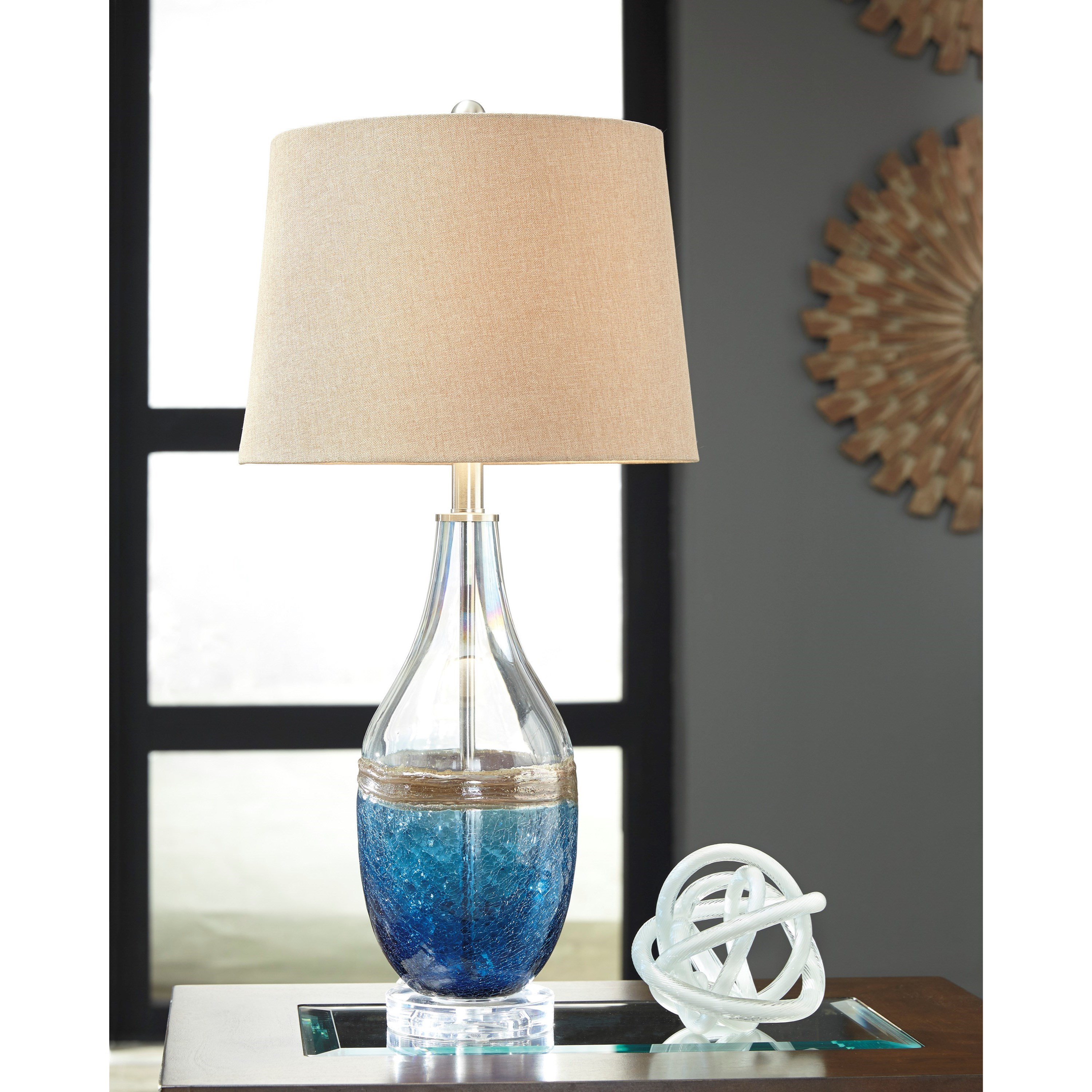 contemporary glass table lamps