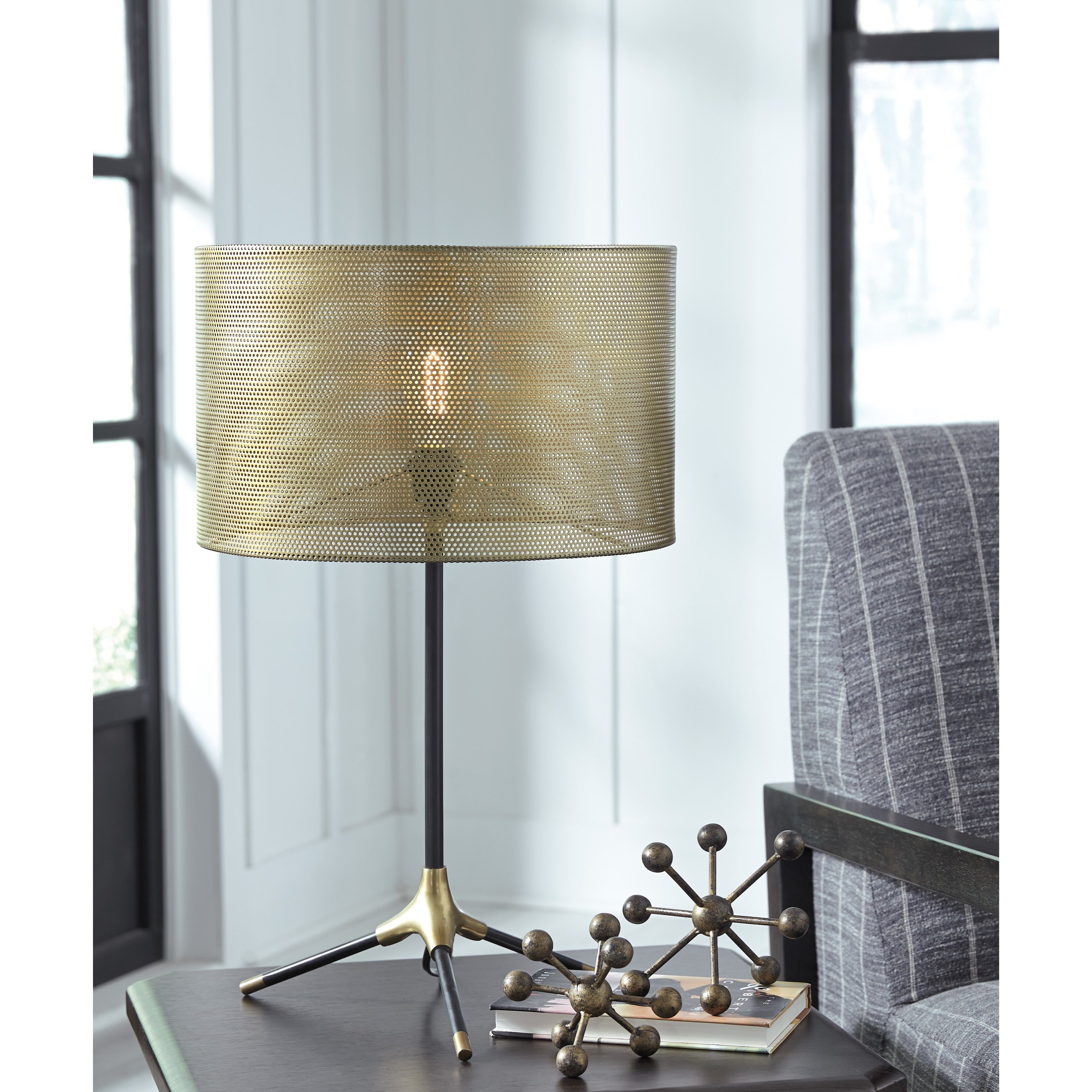 metal table lamps contemporary