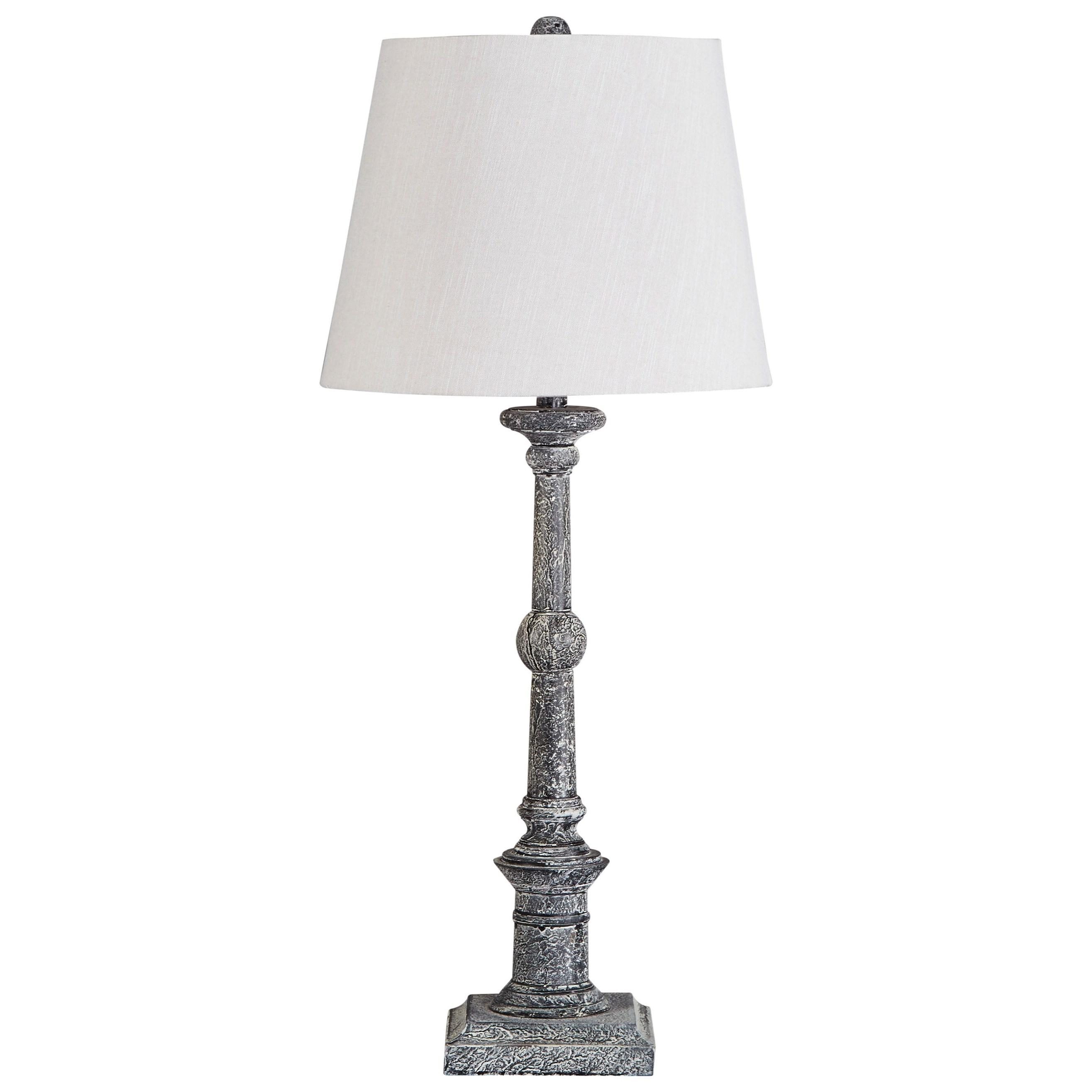 grey wooden table lamp