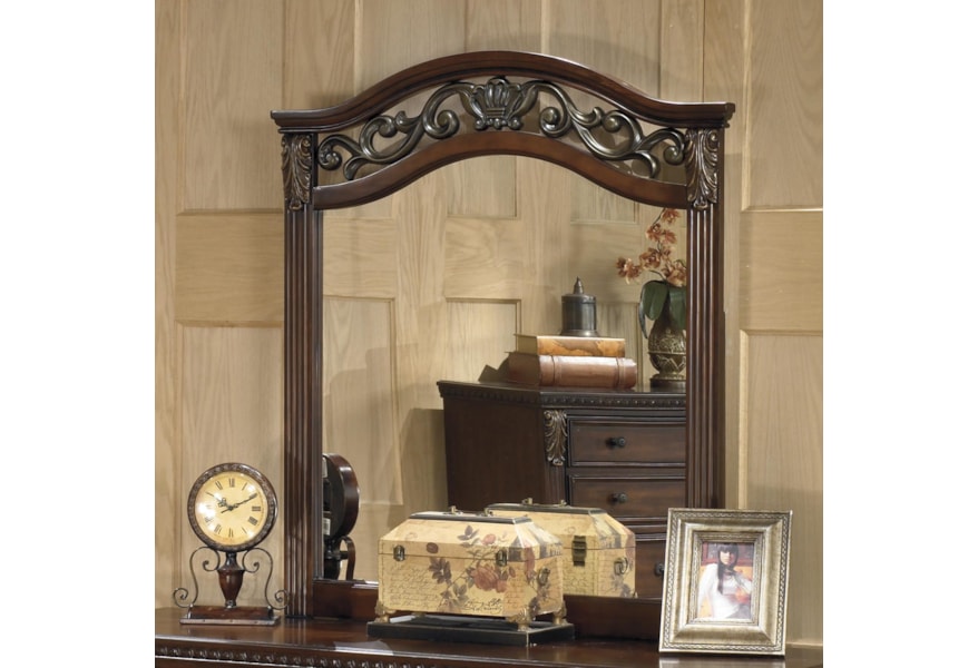 Signature Design By Ashley Leahlyn Traditional Beveled Bedroom