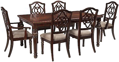 Signature Design by Ashley Leahlyn 7-Piece Rectangular Dining Table ... Signature Design by Ashley Leahlyn 7-Piece Rectangular Dining Table ...