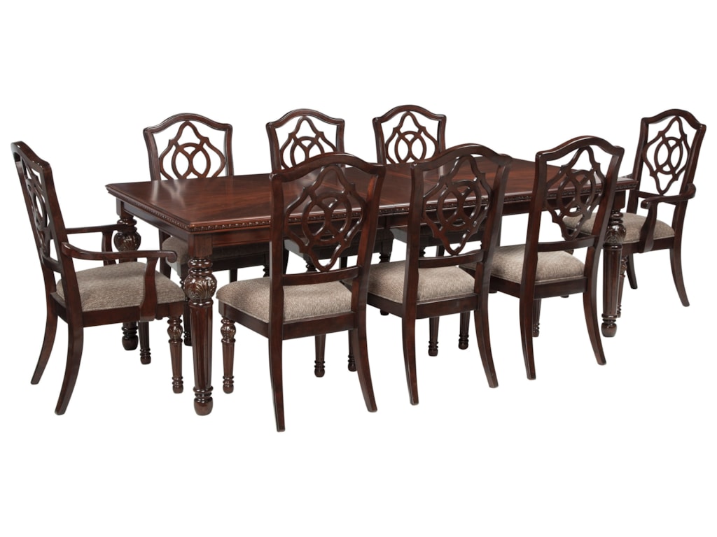 Signature Design by Ashley Leahlyn 9-Piece Rectangular Dining Table ... Signature Design by Ashley Leahlyn 9-Piece Rectangular Dining Table ...