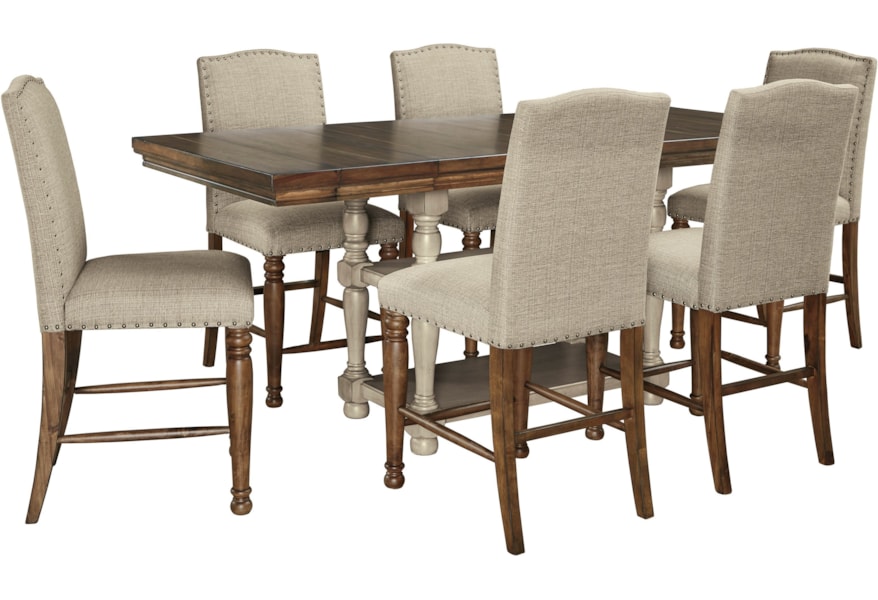 Signature Design By Ashley Lettner 7 Piece Counter Table Set