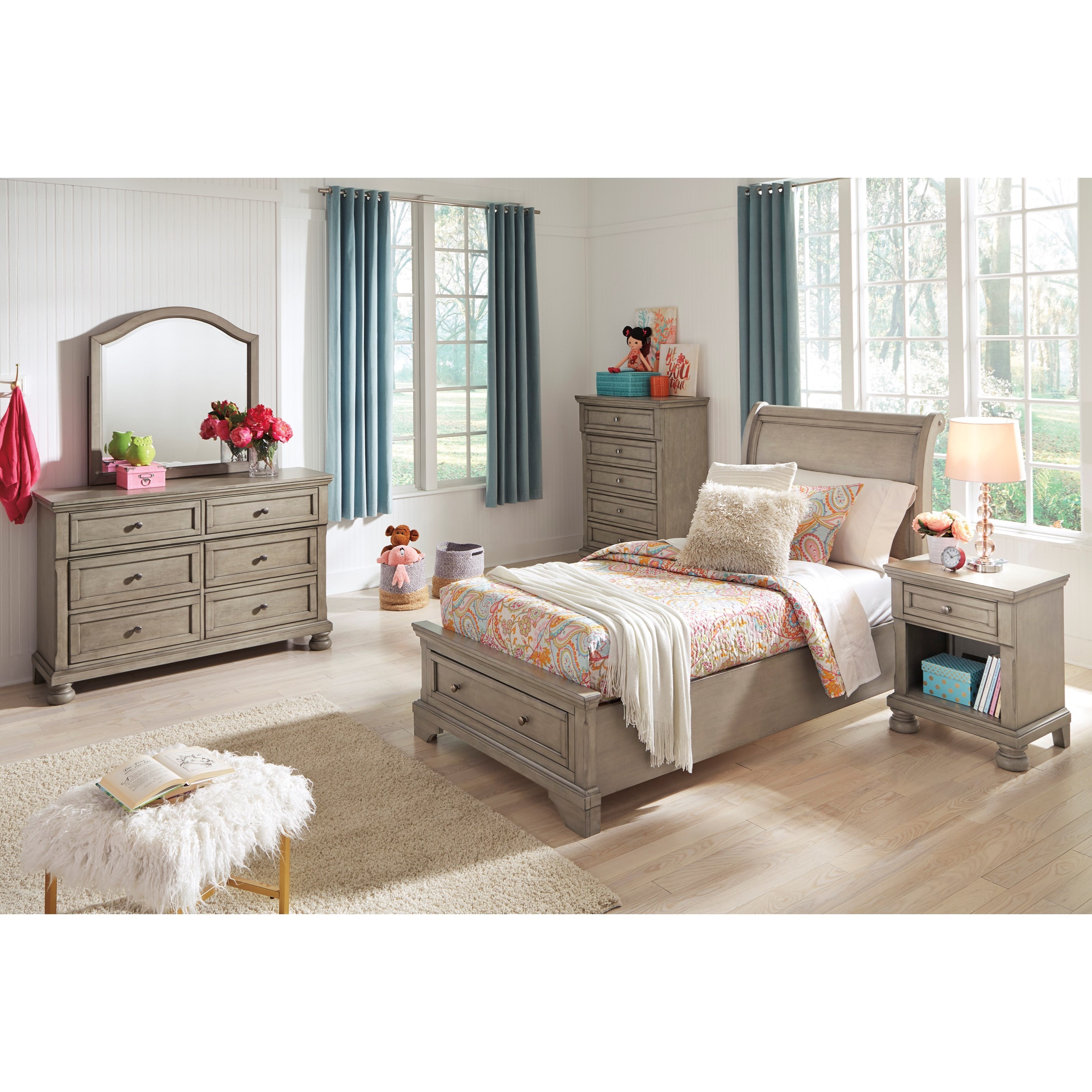 ashley twin bed with storage