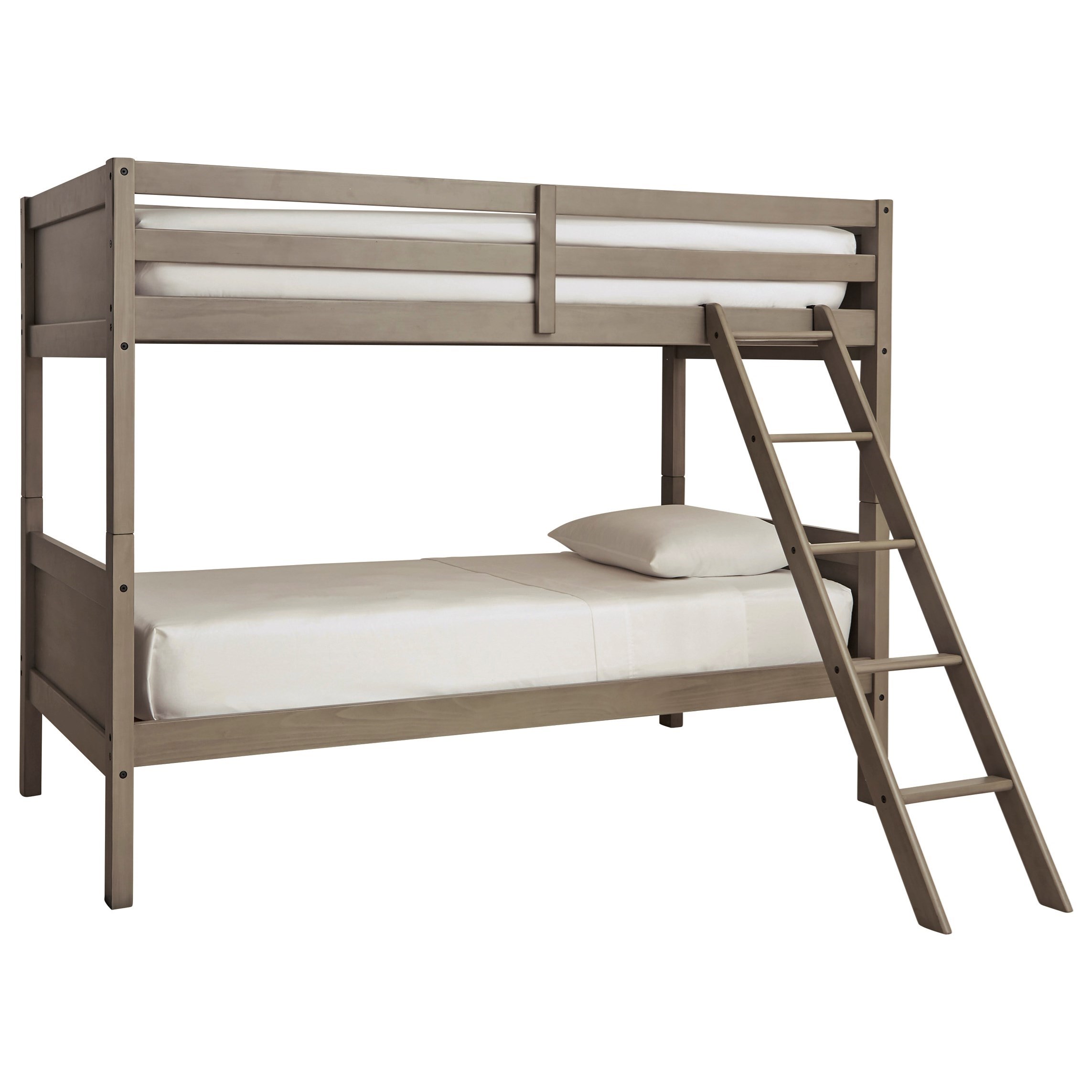 Signature Design By Ashley Lettner B733 59 Twin Twin Bunk Bed W Ladder Furniture And Appliancemart Bunk Beds