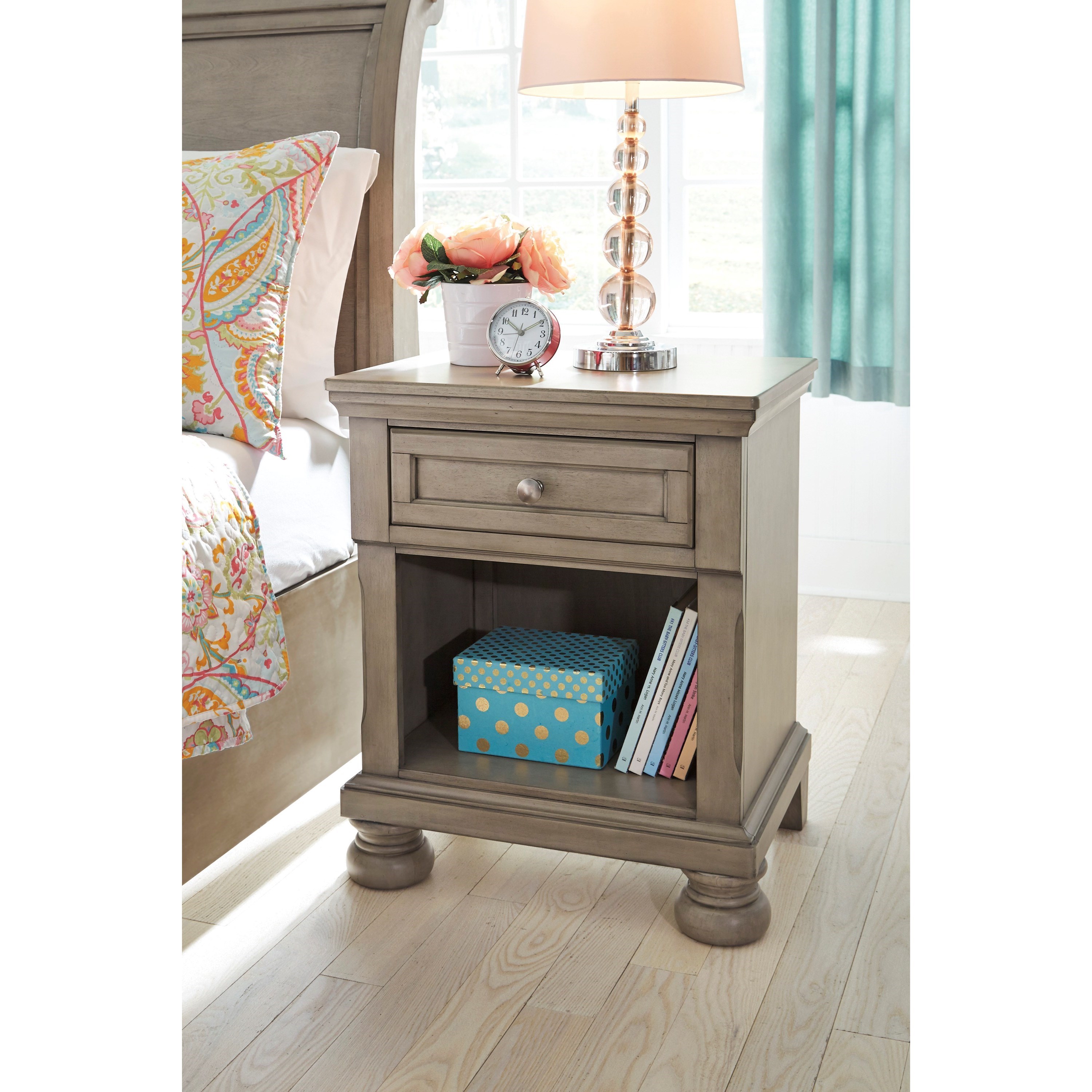 Ashley Signature Design Lettner B733 91 1 Drawer Nightstand With