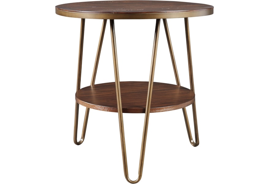 Signature Design By Ashley Lettori T395 6 Contemporary Round End