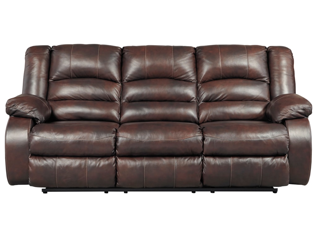 Levelland Leather Match Reclining Sofa By Signature Design Ashley At Royal Furniture