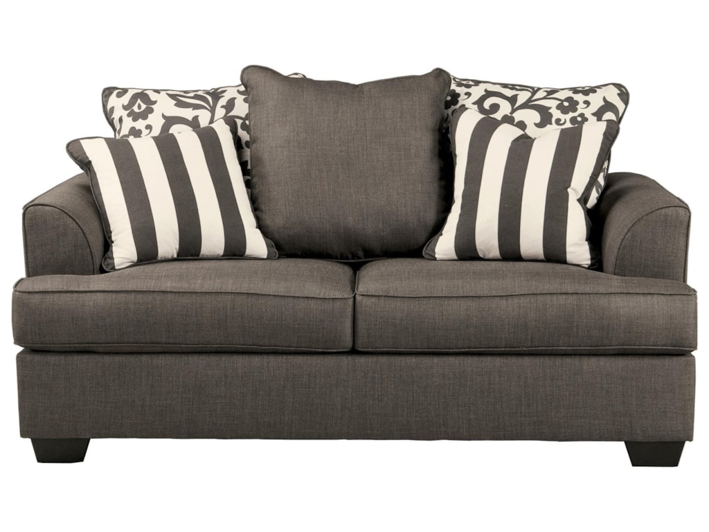 Central Park Loveseat With Terback Pillows And Plush Coil Seat Signature Design By Ashley Central Parkloveseat